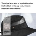 thumbnail image 3 of Mignova Breathable Wide Brim Boonie Hat Outdoor Waterproof UPF 50+ Sun Protection Mesh Safari Sun hat for Travel Fishing(Black), 3 of 7