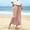 Pink, variant on Juslio Womens Linen Pants Breathable Fashion Drawstring Pants, with Pockets Linen Wide-Leg Pants Red L