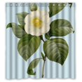 thumbnail image 1 of ABPHQTO Hermosa cortina de ducha de flores Cortina de ducha impermeable 160x180 cm, 1 of 2