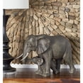 thumbnail image 3 of 20" x 13" Gray Polystone Elephant Sculpture, by DecMode, 3 of 12