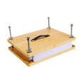 thumbnail image 3 of Sharprepublic Bamboo Wood Portable Book Binding Machine for Home Office Desktop 29.5cmx19.5cm, 3 of 8