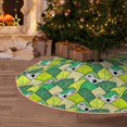 thumbnail image 5 of Fotbe Cartoon Koala Bear and Leaf Pattern Christmas Tree Skirt, Tree Skirts Plush Christmas Decorations, Christmas Tree Skirts Xmas Decorations Holiday Party Decor-48", 5 of 6