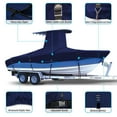 thumbnail image 3 of Zenicham 900D Marine Grade Fade and Tear Resistant Trailerable T-Top Boat Cover with Windproof Metal Buckle Straps Fit 20ft-22ft L(Navy), 3 of 7