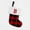 B, variant on 8inches Initial Monogram Christmas Stocking Red Buffalo Plaid Christmas Stocking with Embroidered Letter Personalized Mini Christmas Stocking White Plush Xmas Stocking for Xmas Tree Fireplace Decor