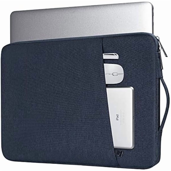xixishop Laptop Sleeve Case for 14 Inch Lenovo, HP, ASUS, Dell, Acer Laptop Chromebook, Shockproof Computer Bag with Accessory Pocket,Blue