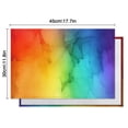 thumbnail image 6 of Rainbow Tie Dye Ink Pattern Summer Placemats Table Placemats Set Of 4-Linen Kitchen Washable Placemats Table Mats 11.8"x17.7" Non-Slip Heat Resistant, 6 of 6
