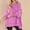 Hot Pink, variant on CLOISE Sweatshirt for Women Solid Pullover Sweatshirts Button Henley V Neck Long Sleeve Hoodies Shirts Beige Drop Shoulder High Low Hem Stitching Tees Fall Comfy Preppy Outfits XL