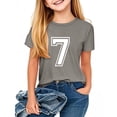 thumbnail image 3 of Ensembles de Pyjama pour Filles - T-Shirt Décontracté à Col Rond à Manches Courtes Imprimé Numériquement - pour Tenue Décontractée, Quotidienne et de Fête, 3 of 6
