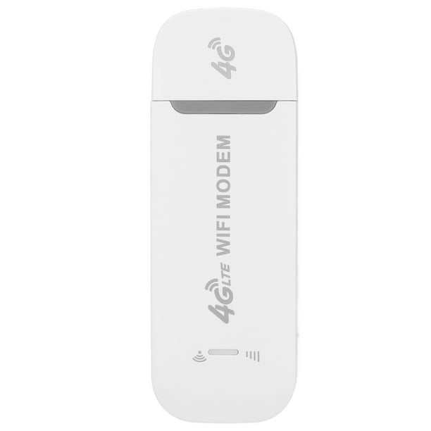 Enrutador inalámbrico 4G LTE 150Mbps NikouMX Blanco para 10 usuarios interfaz USB módem wifi portátil
