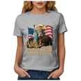 thumbnail image 5 of felwors Womens Patriotic Shirt 250 Anniversary USA Shirt 2026 America Top Crew Neck (Light Gray, S), 5 of 8