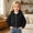 Black, variant on Zecgelong Kids Girls Coat Solid Hooded Jacket Toddler Windproof Zipper Outwear