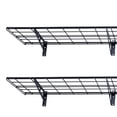 thumbnail image 7 of Black 2-Pack 1x6ft 12-inch-by-72-inch Wall Shelf Garage Storage Rack, 7 of 7