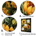 thumbnail image 3 of Designart "Lifelike Sunflower Splendor I" Sunflowers Floater Framed Canvas Prints, 3 of 5