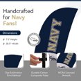 thumbnail image 2 of Navy Midshipmen 7.5' Mascot Razor Feather Flag with Base, 2 of 5