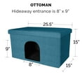 thumbnail image 3 of FurHaven Pet Products Large Pet House Ottoman for Dogs & Cats - Ocean Blue, 3 of 10