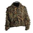 thumbnail image 4 of Hunting Clothing Set by Popvcly 3D Simulation Leaves Jacket and Pants Set Unisex One Size, 4 of 6