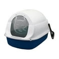 thumbnail image 4 of Maytalsory Cat Litter Box Easy to Clean with Proof with Scatter Door Blue 50 x 35 x 33cm, 4 of 6