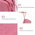 thumbnail image 4 of Travel Cable Organizer Bag Pouch Electronic Accessories Carry Case Portable Waterproof Double Layers All-in-One Storage for Cord, Charger, Phone, Earphone(Pink), 4 of 6