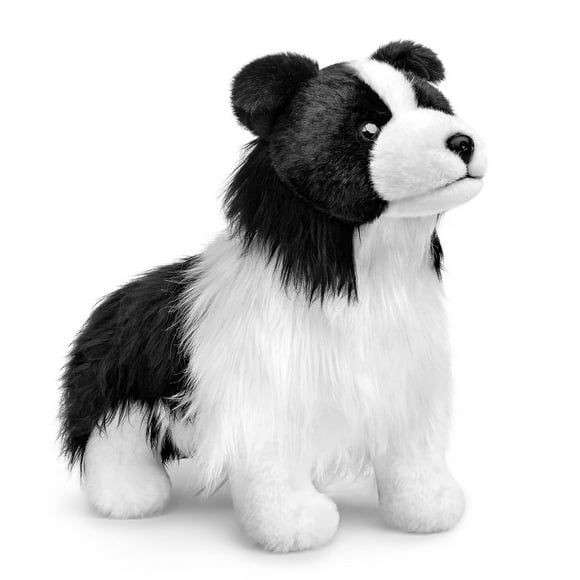 ZHONGXIN MADE Border Collie Realistic Plush;Stuffed Animal Plush Toy, Gifts for Kids