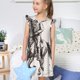 thumbnail image 4 of Balery Cowboy Ride A Horse Camisón de princesa para niñas, pijama de algodón con mangas abullonadas, suave y bonito.-X-Large, 4 of 6