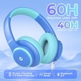 thumbnail image 3 of Auriculares inalámbricos con cancelación de ruido iClever BTH26 para niños, 3 of 7