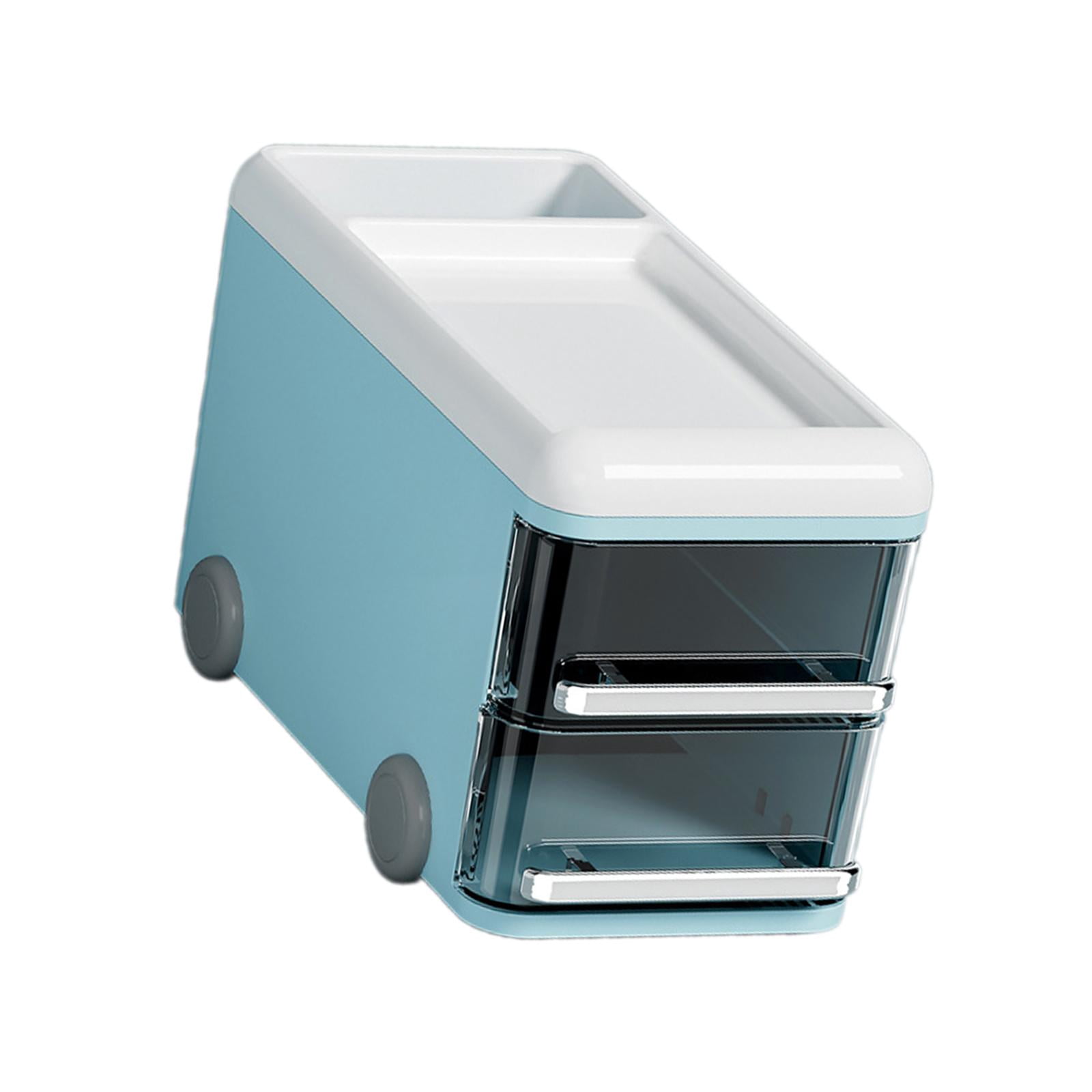 TISHITA Desk Organizers Table Display Stand Car Shaped Office Tabletop Organization Versatile Accessories Storage Rack for Countertop Blue