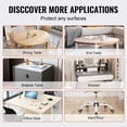 thumbnail image 5 of VEVOR 42in & 48in Round Clear Table Cover 1.5mm PVC Waterproof Protector for Desks & Dining Tables 48 inch, 5 of 5