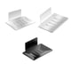 thumbnail image 4 of Billuyoard Soporte para inodoro, soporte para jabón, soporte para baño, instalación práctica de aluminio, sin taladro, estilo Simple, Accesorios de baño Blanco brillante, 4 of 6
