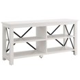 thumbnail image 1 of Henn&Hart 50" White/Metal TV Stand, 1 of 8