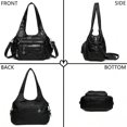 thumbnail image 6 of Sunyuer Vintage Tote Bags for Women, Large Capacity Vintage Multi-Pocket PU Leather Handbag Crossbody Shoulder Bag, 6 of 8