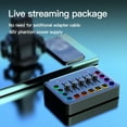 thumbnail image 2 of yeacher Kit d'Interface Audio à Réduction de Bruit DSP Double Canal avec Micro en Métal pour Pc/mobile/Diffusion en Continu/jeux/podcasting, Effets Sonores Personnalisables, Ensemble F9+BM800, 2 of 6