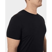 32 DEGREES Cool Mens Tee Shirt Short Sleeve Quick Dry Crew Neck Tee (XL, Black-3pack)