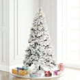 thumbnail image 5 of Vickerman 6' x 30" Flocked Atka Pencil Artificial Christmas tree, Warm White LED Lights., 5 of 5