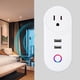 thumbnail image 4 of Toma de corriente inteligente WiFi con puerto USB compatible con control de voz enchufe estadounidense 100-240V, 4 of 5