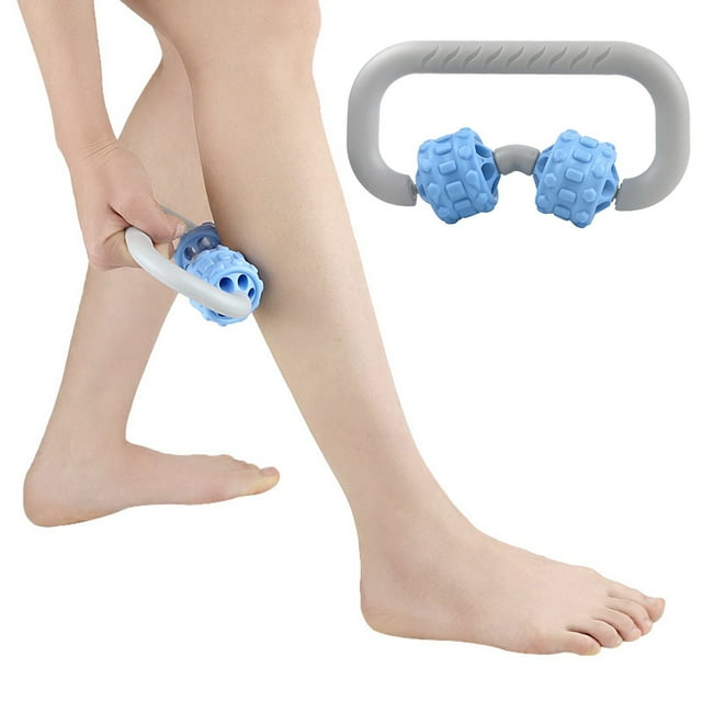 Muscle Roller 2-Wheel Handheld Muscle Relief Body Massage Roller Muscle Massager