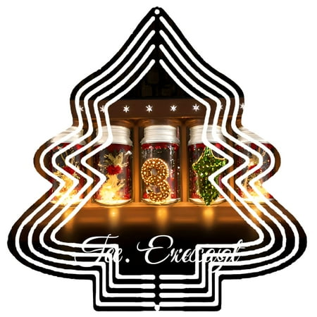 Metal Hanging Christmas Tree-Shaped Wind Decorations – Festive Garden Spinners with Elegant Design for Yard and Garden Decor Metal Hanging Christmas Tree-Shaped Wind Decorations – Festive Garden Spinners with Elegant Design for Yard and Garden Decor