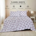 thumbnail image 5 of Flannel Sheets California King Size - 100% Cotton Brushed Cal King Bed Sheets Set - Deep Pockets 14 Inches - All Seasons Breathable & Extra Soft - Warm & Cozy, 4 Piece, Cardinal, 5 of 8