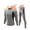 Gray, variant on Mens Thermal Underwear Set with Fly, Long Johns Base Layer Winter Hunting Gear Sport Top and Bottom XS-4XL