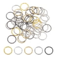 thumbnail image 1 of Unique Bargains Open Jump Rings 50Pack 20mm O-ring Connectors for Jewelry Making, Multi Color, 1 of 5