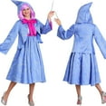 thumbnail image 1 of SUNSIOM Costume Fairy God Mother pour Femmes Ensemble de Robe de Fête à Capuche de Luxe Tenue de Cosplay pour Halloween, 1 of 6