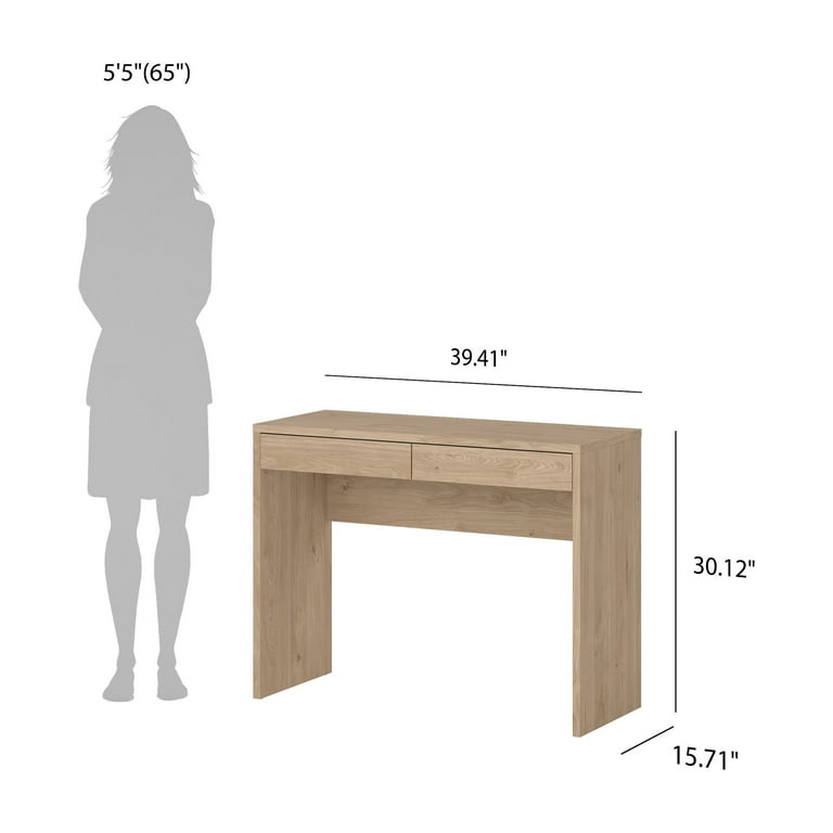 Tvilum Wilbur Home Office Writing Desk with 2 Storage Drawer for