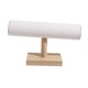 thumbnail image 5 of Soporte para pulseras Organizador de pulseras para hombres y mujeres Soporte para reloj estable con barra en T Ante beige, 5 of 9