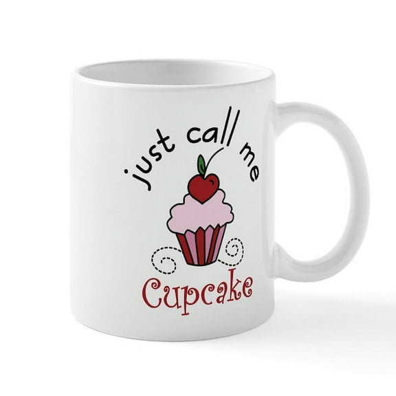 CafePress - Just Call Me Cupcake Mug - 11 oz Ceramic Mug - Novelty Coffee Tea Cup