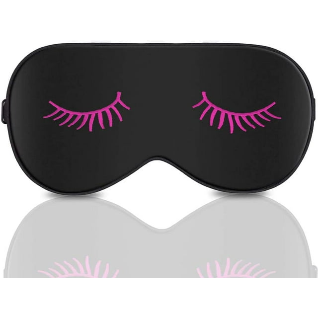 2-Pack Eye Mask For Sleeping, Sleep Mask, Blindfold - Silk Sleeping Masks With Adjustable Strap, 100% Block Out Light, No Head Pressure, Premium Eye Shade Cover For Travel, Nap, Night