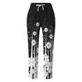 thumbnail image 4 of YDLCAFD Women Casual Lightweight Drawstring Elastic Waist Pants With Pockets, 4 of 6