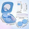 thumbnail image 2 of DesertCreations 4 Pack Colorful Contact Lens Case,cute Portable Travel Box Holder Container Soak Storage Kit With Mirror, Tweezers,Solution Bottle,Lens Stick., 2 of 7