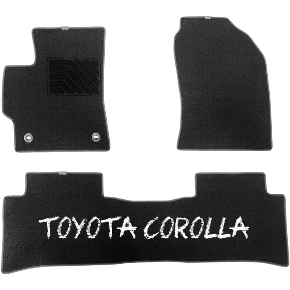 Corolla Floor mats Carpet Compatible with 2025 2024 2023 2022 2021 2020 Toyota Corolla Sedan, alfombras originales de Toyota Corolla Hybrid Rubber Carpet Rugs tapetes.