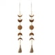 thumbnail image 1 of 2X Colgante de Pared con Fase Lunar de Madera, Guirnalda de Luna con Cuentas de Granja Boho con Decoración de Pared con Borlas, Marrón, 1 of 3