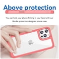 thumbnail image 4 of TECH CIRCLE with iPhone 11 pro case,Anti-Scratch,Non-Yellowing,Shock Absorption,Reinforced Corner,PMMA+TPU for iPhone 12 Pro 6.7 inch,Red, 4 of 8