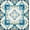 Blue Flroal, variant on Orange and Green Chinoiserie Floral Mahjong Mat 31.5 x 31.5 in,Abstract Art Chinese Non-Slip Noise Reduction Gaming Mat for Table American Mahjong Poker Board Games Card Games Dominoes